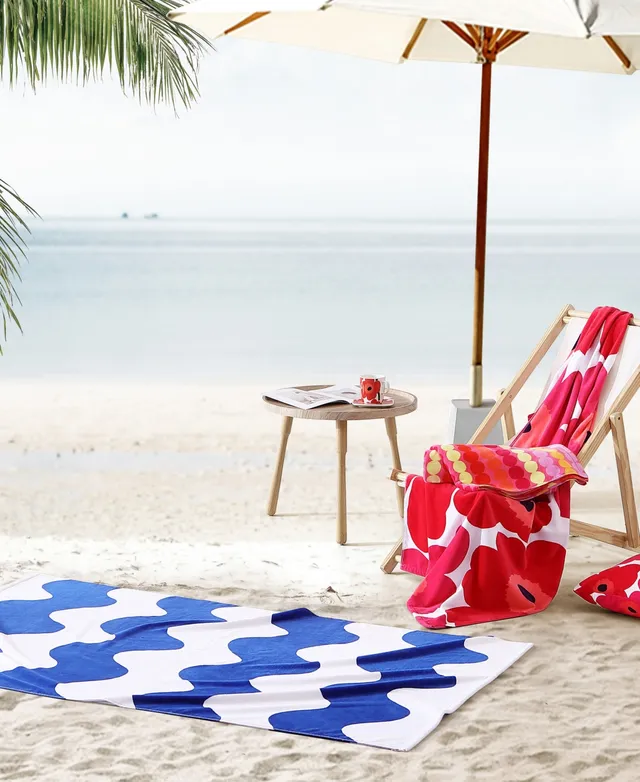 Striped Reversible Oversized Thick Beach Towel 35x70 In., 600 GSM