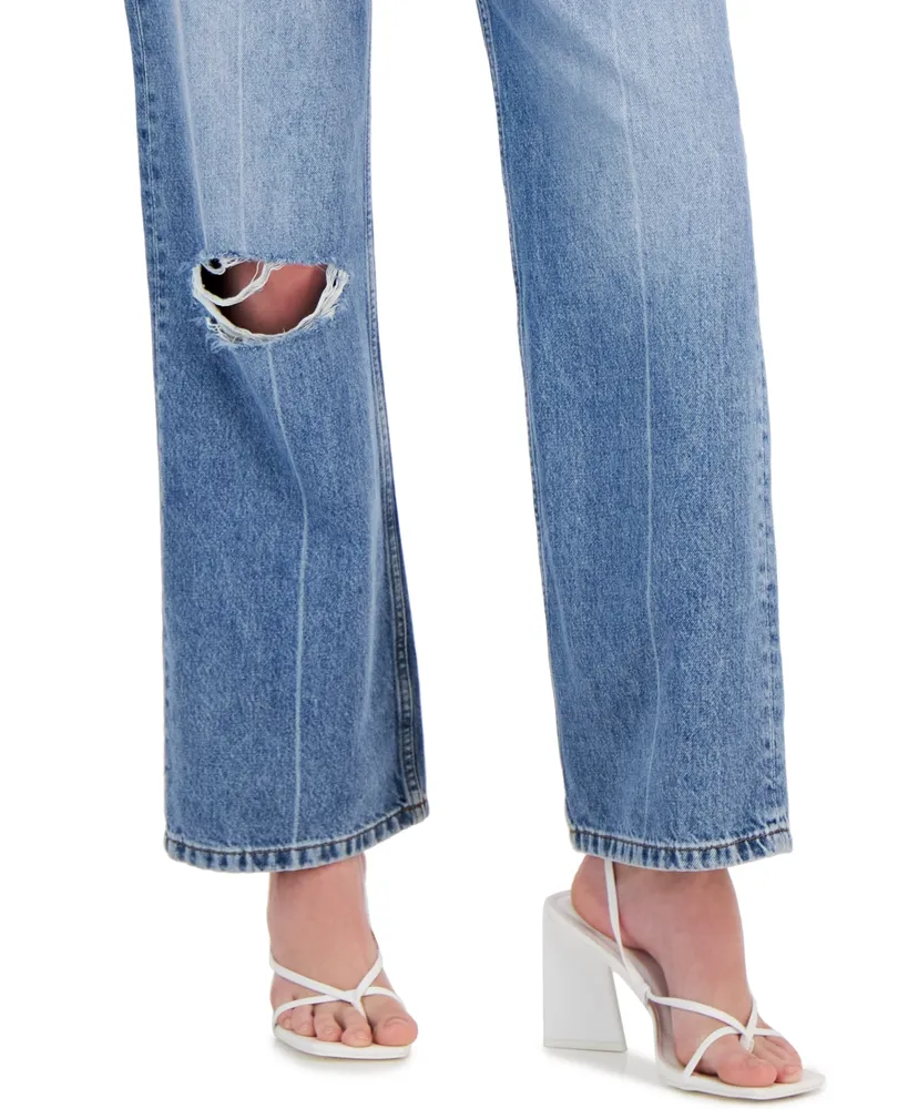 Hugo Women's High Rise Straight-Leg Denim Jeans