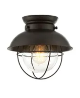 Trade Winds Lakeshore Semi-Flush Mount Ceiling Light in Oil Rubbed Bronze