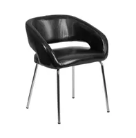 Emma+Oliver Contemporary Leathersoft Side Reception Chair