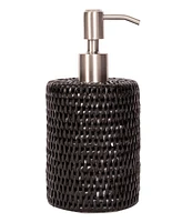 Artifacts Rattan Stainless Steel Polished Finish Soap Pump Dispenser
