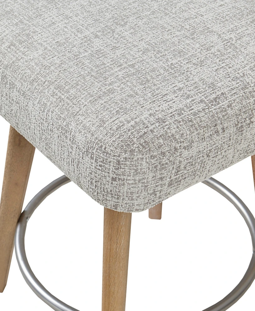 Madison Park Onyx 26" Upholstered 360 Degree Swivel Counter Stool