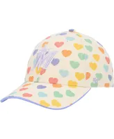 Big Girls '47 Brand White Miami Marlins Delight Clean Up Adjustable Hat