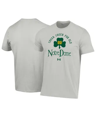 Men's Under Armour Heather Gray Notre Dame Fighting Irish Cheer For Old T-shirt