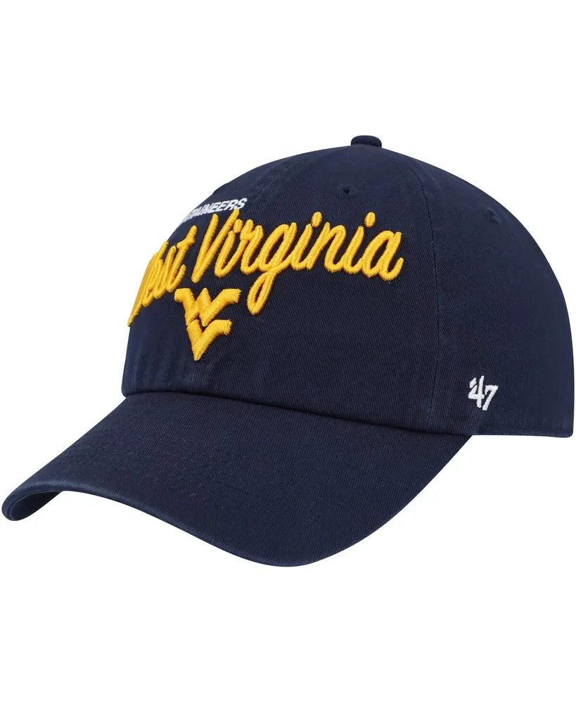 Women's '47 Brand Navy West Virginia Mountaineers Phoebe Clean Up Adjustable Hat