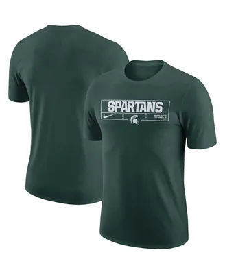 Men's Nike Green Michigan State Spartans Wordmark Stadium T-shirt