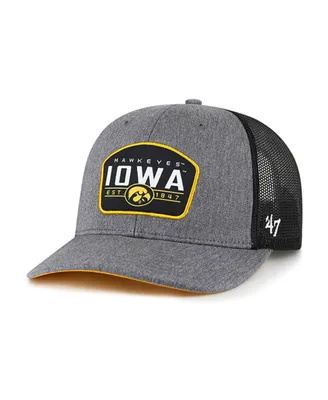 Men's '47 Brand Charcoal Iowa Hawkeyes Slate Trucker Snapback Hat