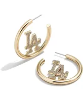 Women's Baublebar Los Angeles Dodgers Hoops Earrings