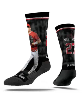 Men's and Women's Strideline Mike Trout Los Angeles Angels Walk Off Premium Full Sub Crew Socks