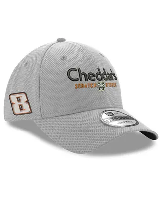 Men's New Era Gray Kyle Busch 9FORTY Cheddar's Snapback Adjustable Hat