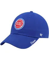 Women's '47 Brand Blue Detroit Pistons Miata Clean Up Logo Adjustable Hat