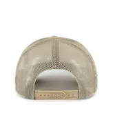 Men's '47 Brand Khaki Indiana Hoosiers Foam Front Mesh Trucker Snapback Hat