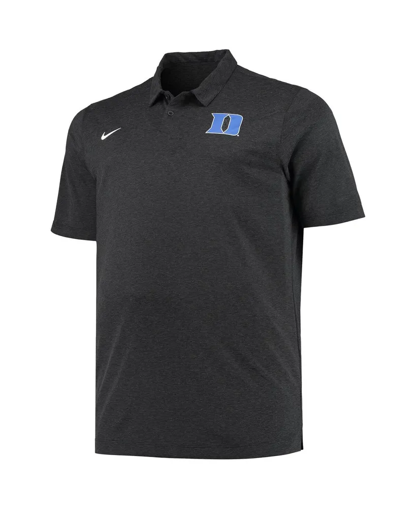 Men's Nike Heathered Black Duke Blue Devils Big and Tall Performance Polo Shirt