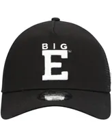 Men's New Era Black Dale Earnhardt Big E Legends 9FORTY A-Frame Trucker Snapback Hat