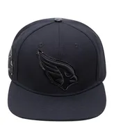 Men's Pro Standard Arizona Cardinals Triple Black Snapback Hat