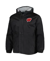 Men's Dunbrooke Black Wisconsin Badgers Legacy Full-Zip Hoodie Jacket