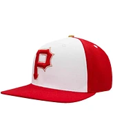 Men's Pro Standard White, Red Pittsburgh Pirates Strawberry Ice Cream Drip Snapback Hat