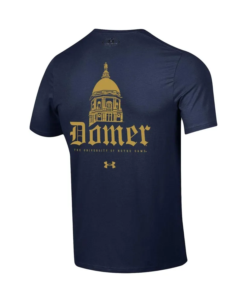 Men's Under Armour Navy Notre Dame Fighting Irish Domer 2-Hit T-shirt