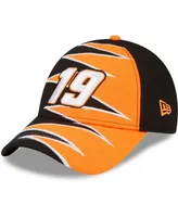 Men's New Era Black, Orange Martin Truex Jr 9FORTY Zig Zag Snapback Adjustable Hat