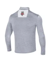 Men's Under Armour Heather Gray Wisconsin Badgers Gameday Twist Quarter-Zip Top