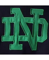 Women's Stadium Athletic Navy Notre Dame Fighting Irish Big Logo Pullover Hoodie