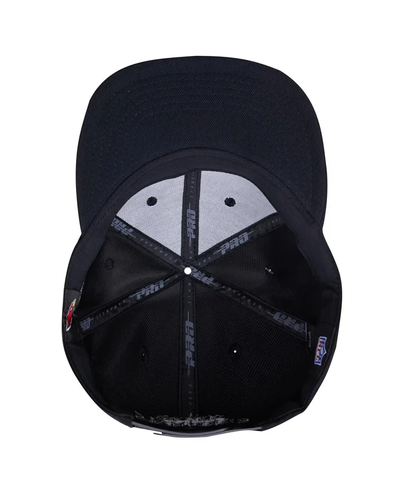 Men's Pro Standard Arizona Cardinals Triple Black Snapback Hat