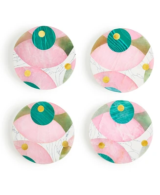 Brilliance Marble Coasters, Set of 4