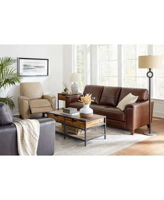 Brayna Classic Leather Sofa Collection Created For Macys