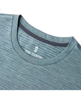 Free Country Men's Tech Jacquard Short Sleeve Crew Neck T-Shirt