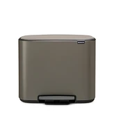 Bo Step on Dual Compartment Trash Can, 3 plus 6 Gallon, 11 23 Liter