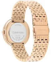 Calvin Klein Women's 2H Quartz Carnation Gold-Tone Stainless Steel Bracelet Watch 34mm