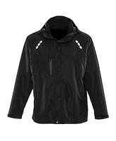 RefrigiWear Men's Lightweight Rain Jacket - Waterproof Raincoat with Detachable Hood