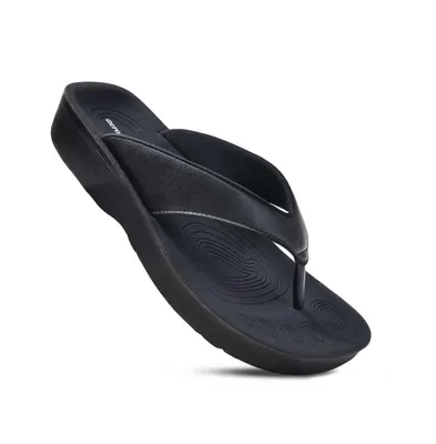 Aerothotic Women's Sandals Pearly Fume Black