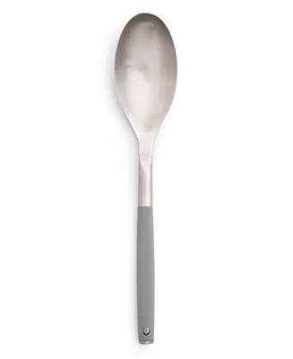 The Cellar Core Stainless Steel Head Silicone Handle Solid Spoon, Created for Macy's