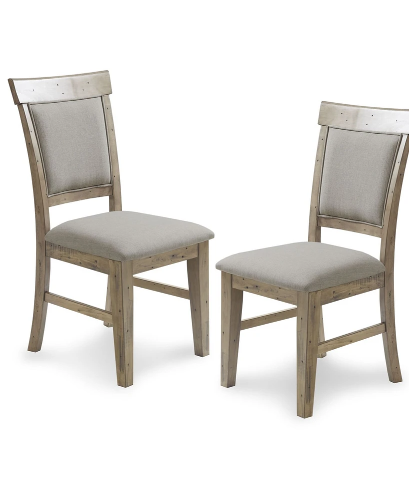 Ink+Ivy Oliver 20" 2 Piece Wood Frame Upholstered Dining Side Chair