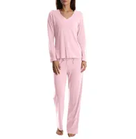 Women's Satin Trim Super Soft Sleep Set