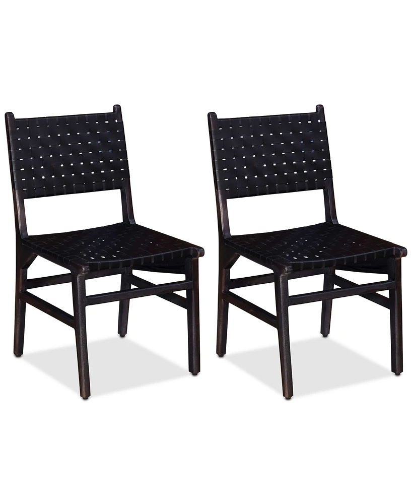 Closeout! Emmilyn Dining 2 Pc. Chair Set