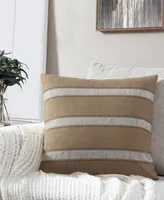 Striped Matter Decorative Pillow, 20" x 20"
