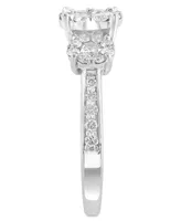 Effy Diamond Trio Cluster Ring (1-1/2 ct. t.w.) in 14k White Gold