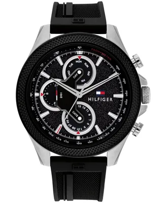 Tommy Hilfiger Men's Multifunction Silicone Watch 46mm