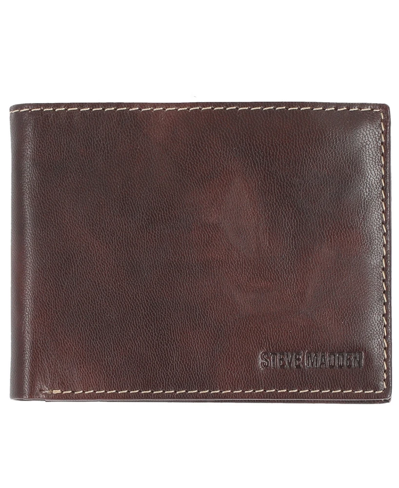 Steve Madden Men's Antique-like Rfid Passport Case