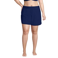 Lands' End Women's Plus 5" Board Shorts with Panty