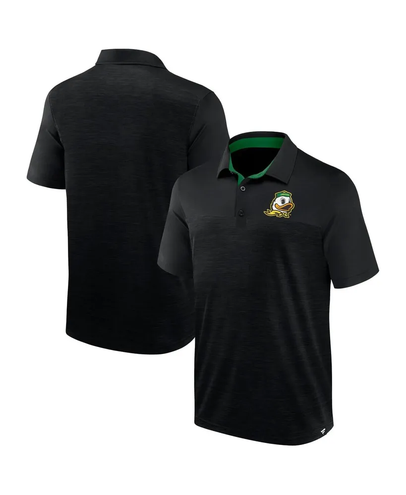 Men's Fanatics Heather Black Oregon Ducks Classic Homefield Polo Shirt