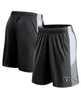 Men's Fanatics Black Las Vegas Raiders Prep Colorblock Shorts