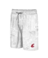 Men's Colosseum White Washington State Cougars Realtree Aspect Ohana Swim Shorts