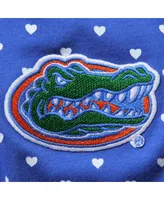 Girls Newborn and Infant Royal Florida Gators Hearts Bodysuit Headband Set