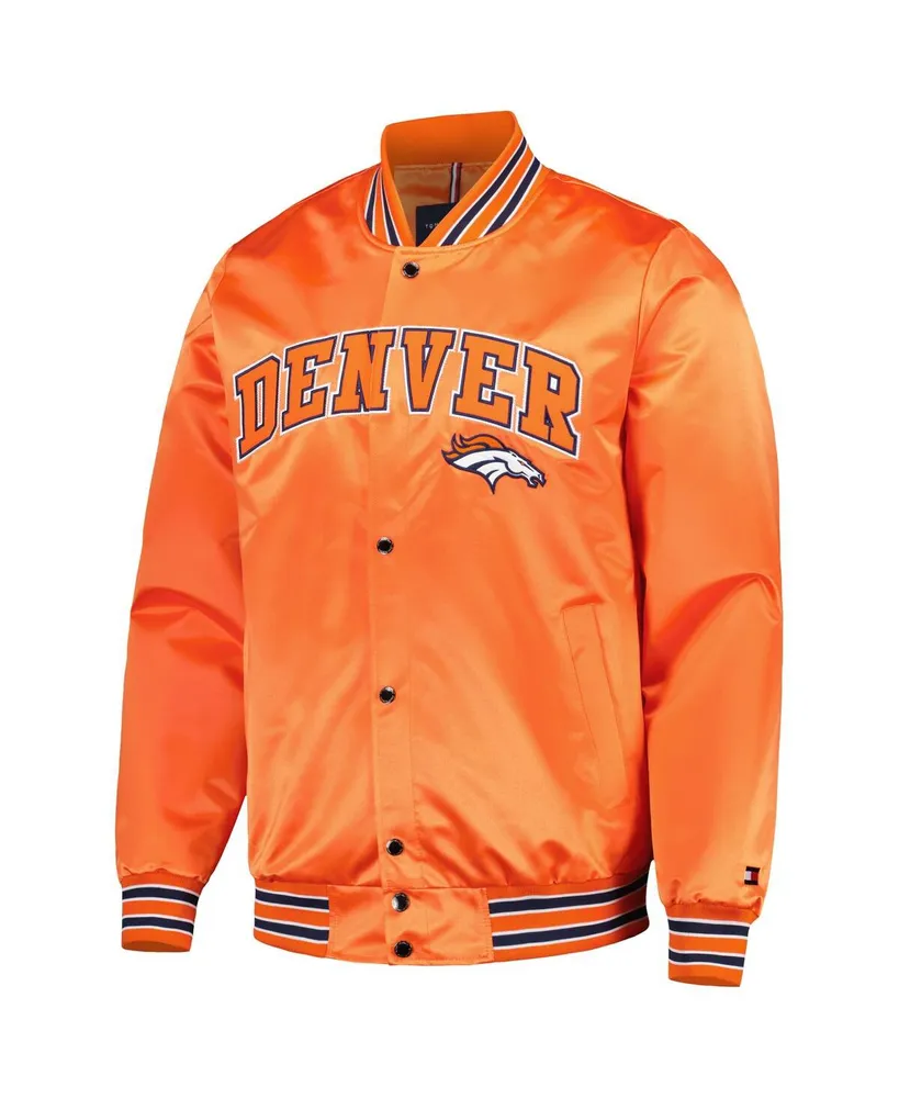 Men's Tommy Hilfiger Orange Denver Broncos Elliot Varsity Full-Snap Jacket