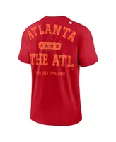 Men's Nike Red Atlanta Braves Statement Game Over T-shirt