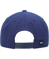 Big Boys and Girls Rvca Navy Commonwealth Snapback Hat