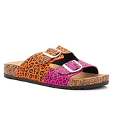 Olivia Miller Girls Twin Leopard Slipper Sandal